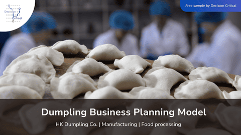 Dumpling Business Planning Model thumbnail by Decision Critical – beer bottle production line