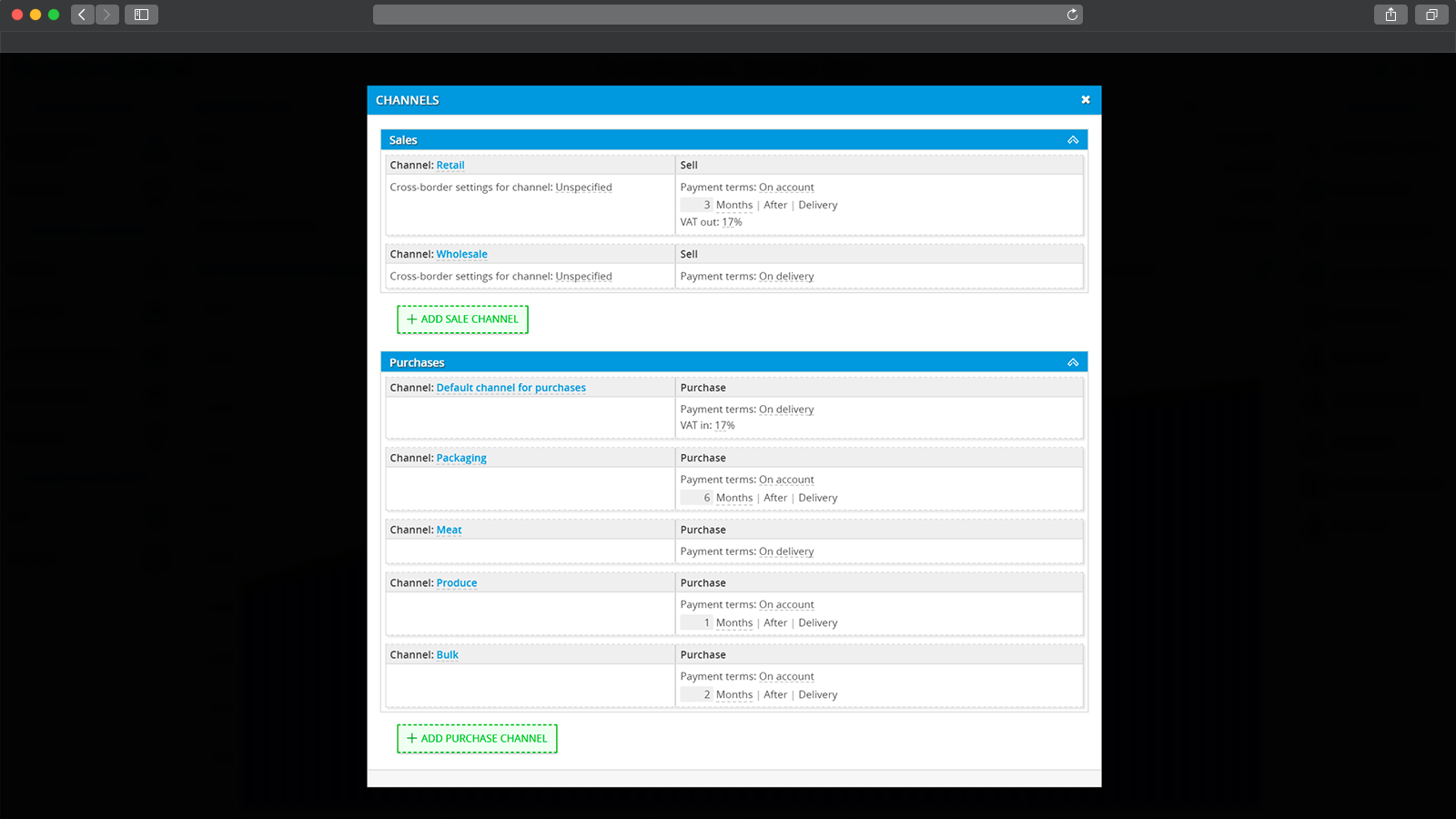 Channel management